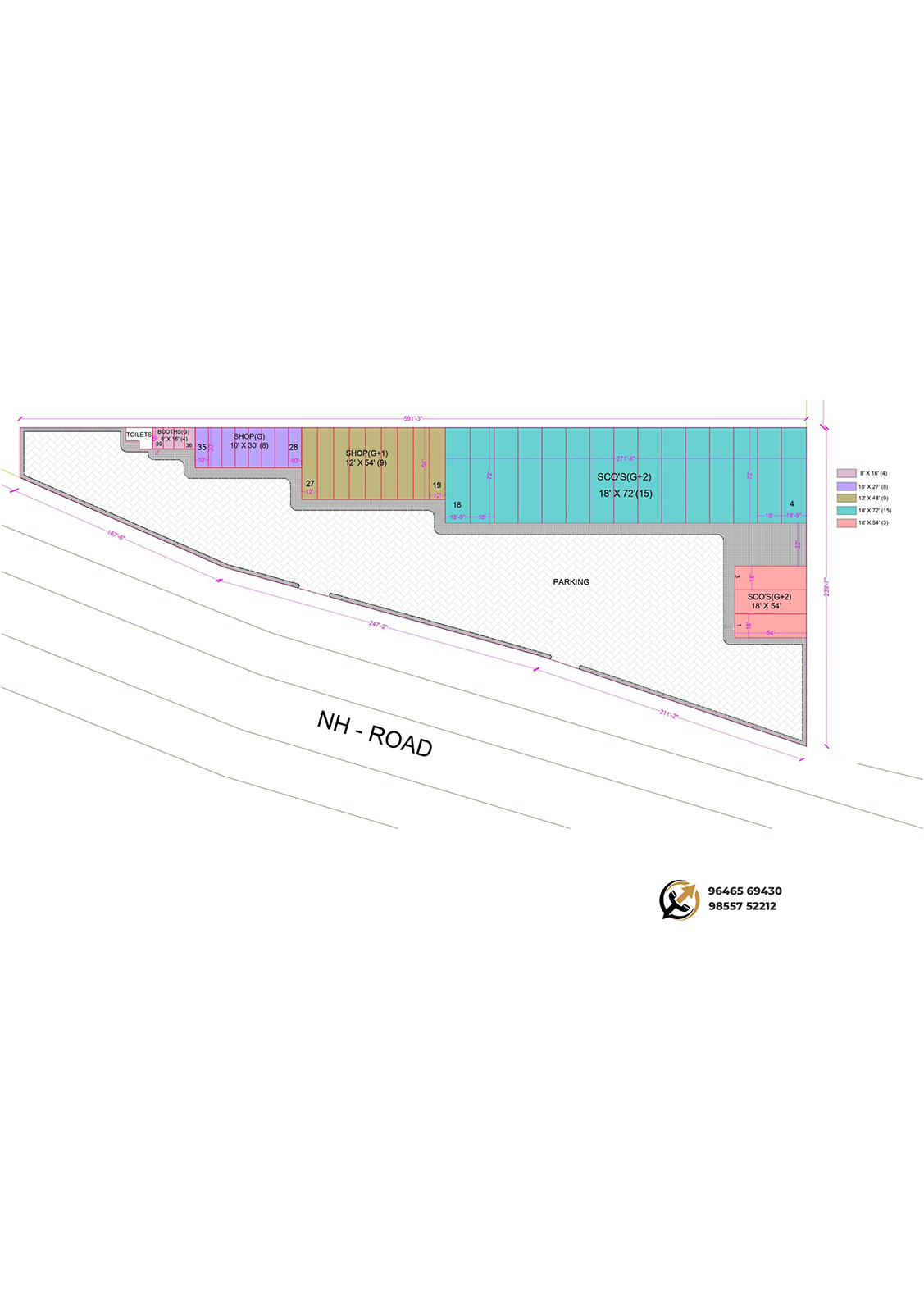 Eminencia Commercial Showrooms Plan