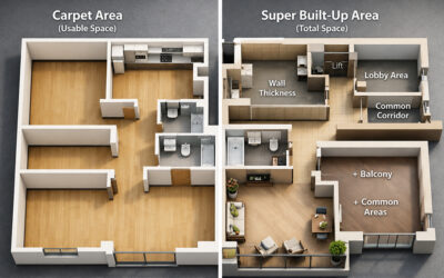 Carpet Area vs Built-up Area vs Super Area: What’s the Difference?
